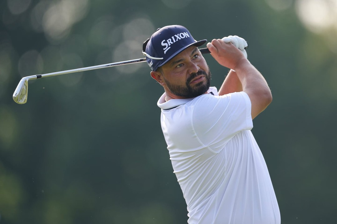 JJ Spaun stares down a shot at Oakmont